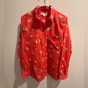 LOFT | Floral Button Up | Medium